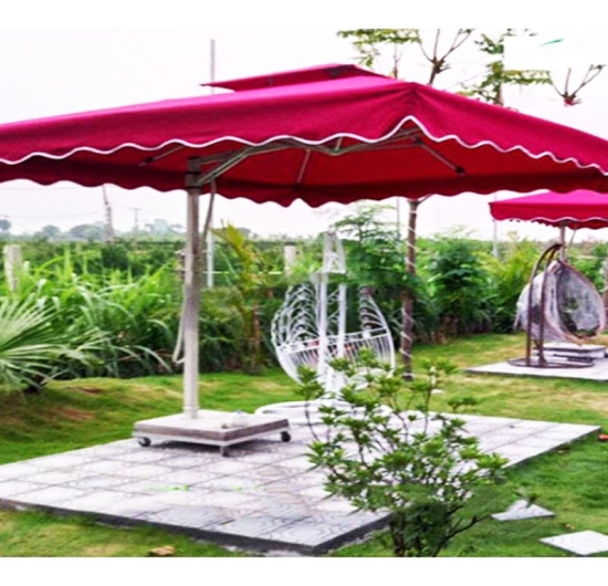 Dù che quán cafe sân vườn